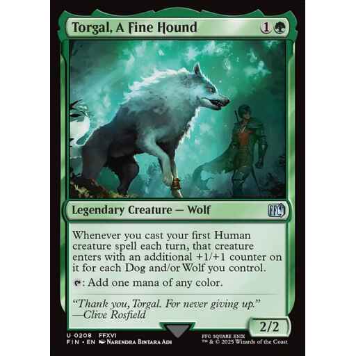 Final Fantasy - 208 - Torgal, A Fine Hound - Uncommon - G - Foil