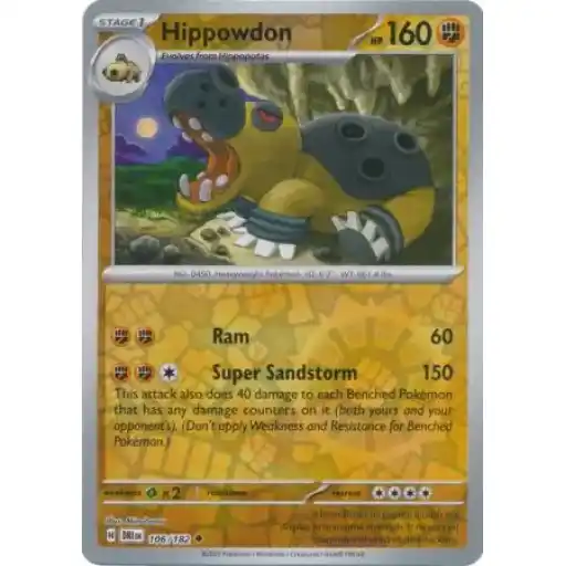 Destined Rivals - 106/182 - Hippowdon - Reverse Holo
