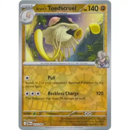 Destined Rivals - 110/182 - Arven's Toedscruel - Reverse Holo