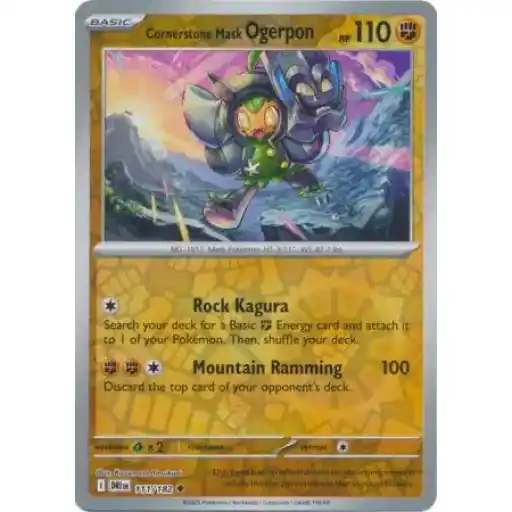 Destined Rivals - 111/182 - Cornerstone Mask Ogerpon - Reverse Holo