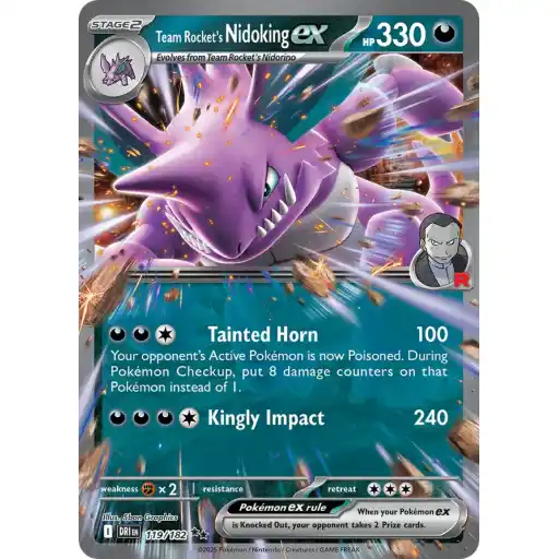 Destined Rivals - 119/182 - Team Rocket's Nidoking ex