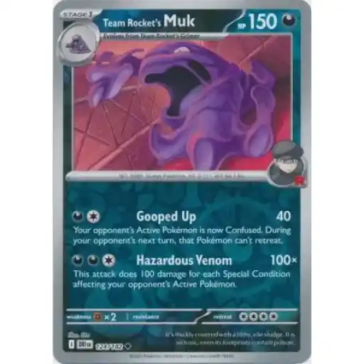 Destined Rivals - 124/182 - Team Rocket's Muk - Reverse Holo