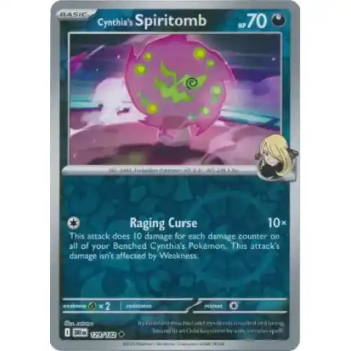Destined Rivals - 129/182 - Cynthia's Spiritomb - Reverse Holo