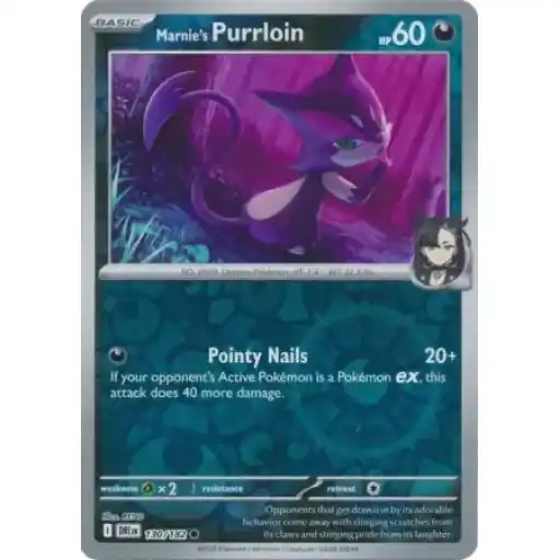 Destined Rivals - 130/182 - Marnie's Purrloin - Reverse Holo