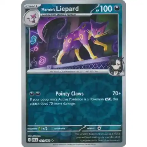 Destined Rivals - 131/182 - Marnie's Liepard - Reverse Holo