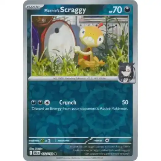 Destined Rivals - 132/182 - Marnie's Scraggy - Reverse Holo