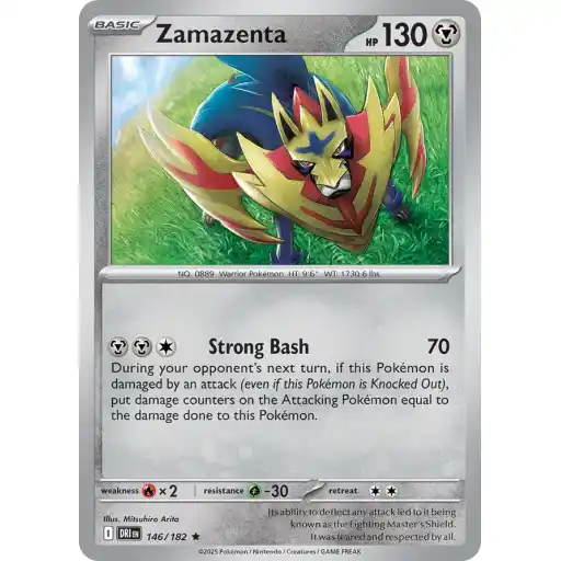 Destined Rivals - 146/182 - Zamazenta - Holo Rare