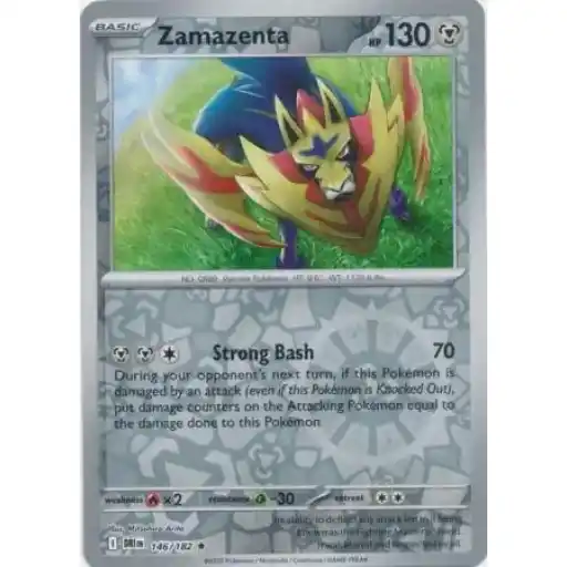 Destined Rivals - 146/182 - Zamazenta - Reverse Holo Rare