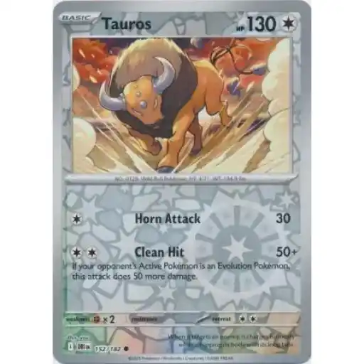 Destined Rivals - 152/182 - Tauros - Reverse Holo