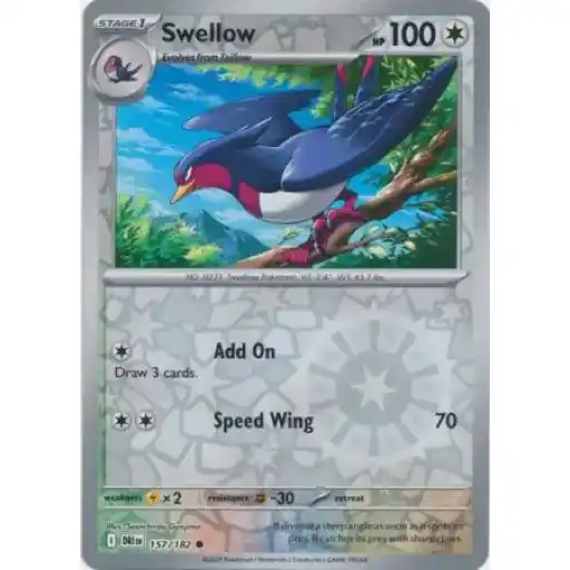 Destined Rivals - 157/182 - Swellow - Reverse Holo