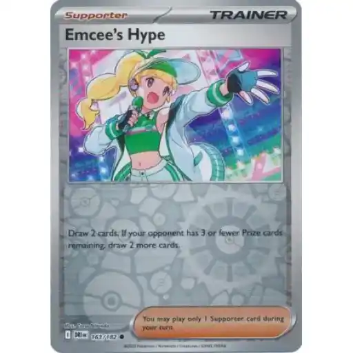 Destined Rivals - 163/182 - Emcee's Hype - Reverse Holo