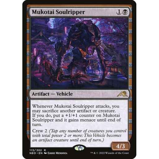 Kamigawa: Neon Dynasty - 113 - Mukotai Soulripper - Rare - B - Foil