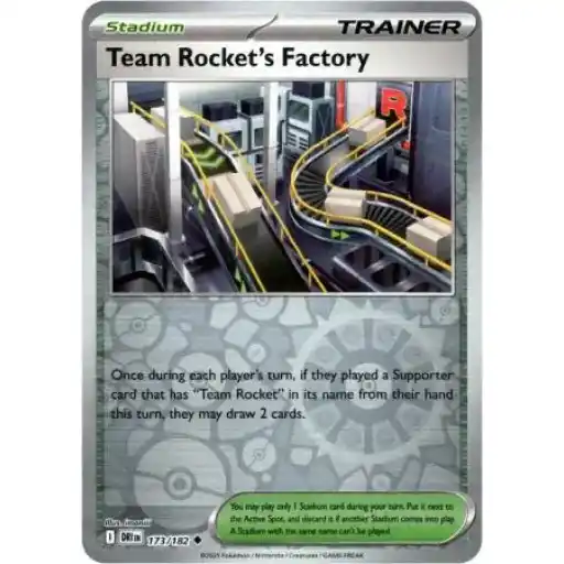 Destined Rivals - 173/182 - Team Rocket's Factory - Reverse Holo