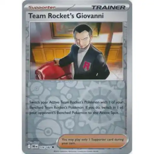 Destined Rivals - 174/182 - Team Rocket's Giovanni - Reverse Holo