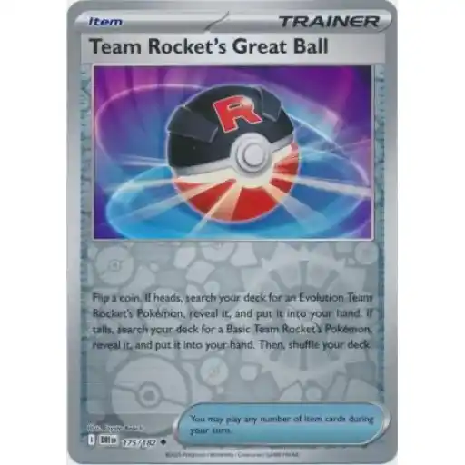 Destined Rivals - 175/182 - Team Rocket's Great Ball - Reverse Holo