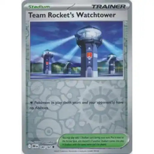 Destined Rivals - 180/182 - Team Rocket's Watchtower - Reverse Holo