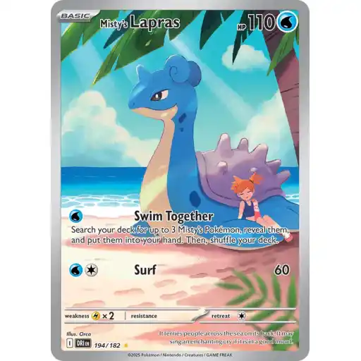 Destined Rivals - 194/182 - Misty's Lapras