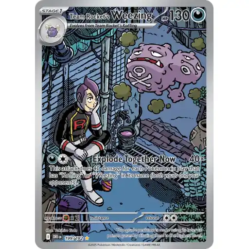 Destined Rivals - 199/182 - Team Rocket's Weezing