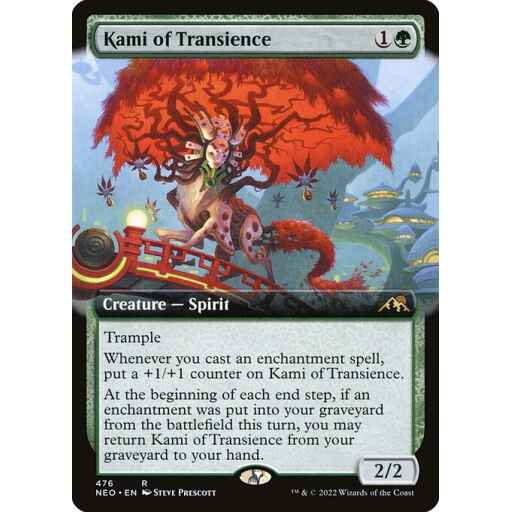 Kamigawa: Neon Dynasty - 476 - Kami of Transience - Rare - G - Foil