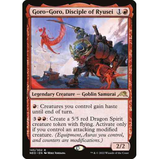 Kamigawa: Neon Dynasty - 145 - Goro-Goro, Disciple of Ryusei - Rare - R - Foil