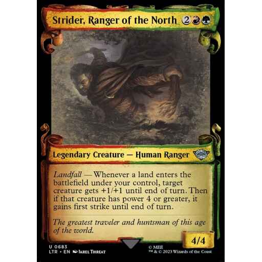 The Lord of the Rings: Tales of Middle-earth - 683 - Strider, Ranger of the North - Uncommon - RG - Foil