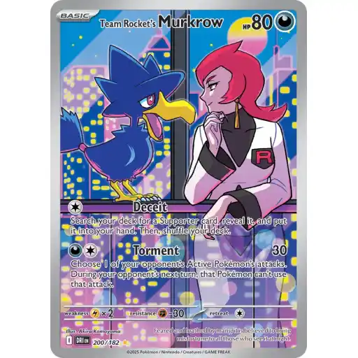 Destined Rivals - 200/182 - Team Rocket's Murkrow