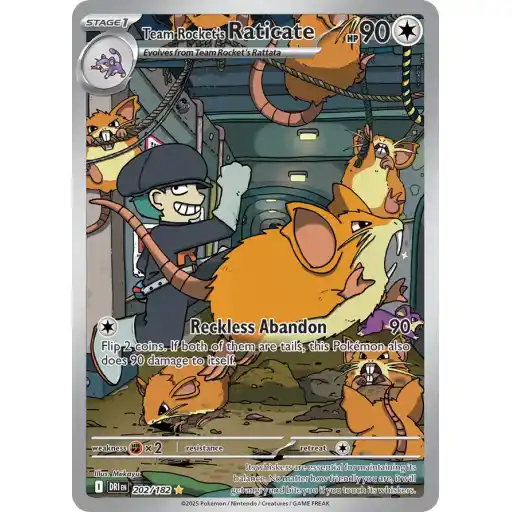 Destined Rivals - 202/182 - Team Rocket's Raticate