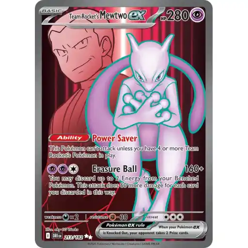 Destined Rivals - 213/182 - Team Rocket's Mewtwo ex
