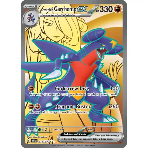 Destined Rivals - 215/182 - Cynthia's Garchomp ex
