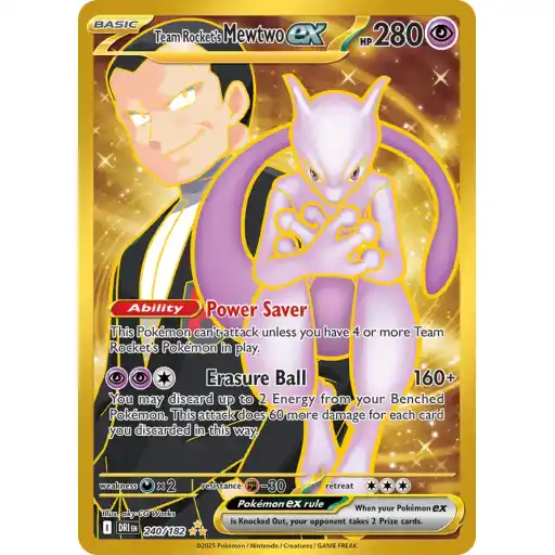 Destined Rivals - 240/182 - Team Rocket's Mewtwo ex