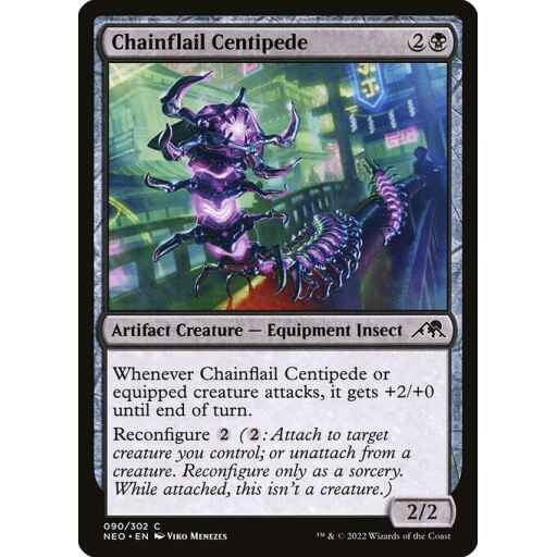 Kamigawa: Neon Dynasty - 90 - Chainflail Centipede - Common - B - Non-foil