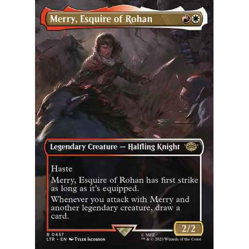 The Lord of the Rings: Tales of Middle-earth - 437 - Merry, Esquire of Rohan - Rare - WR - Foil