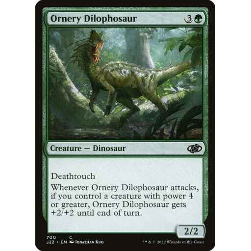 Jumpstart 2022 - 700 - Ornery Dilophosaur - Common - G - Non-foil