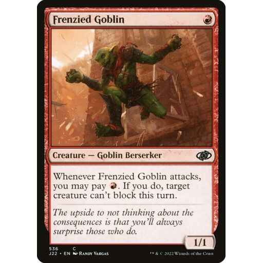 Jumpstart 2022 - 536 - Frenzied Goblin - Common - R - Non-foil