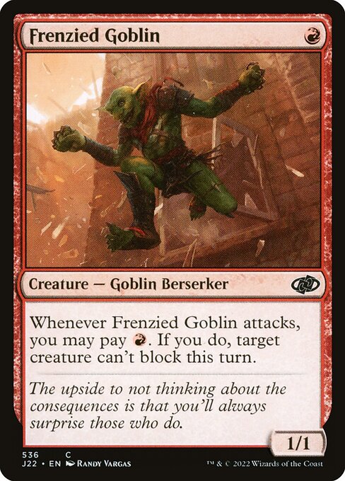 Jumpstart 2022 - 536 - Frenzied Goblin - Common - R - Non-foil