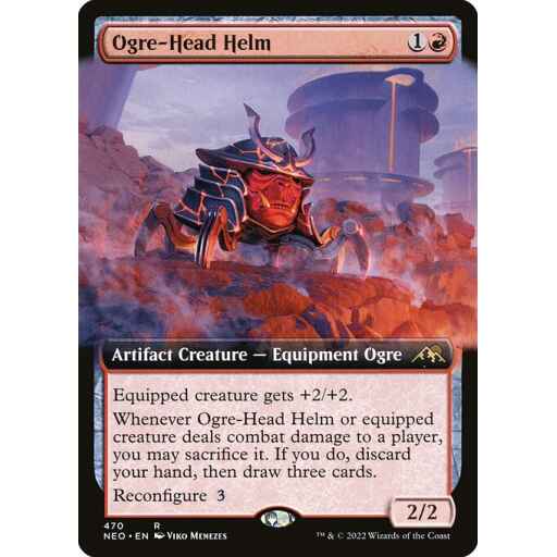 Kamigawa: Neon Dynasty - 470 - Ogre-Head Helm - Rare - R - Foil