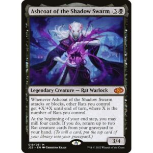 Jumpstart 2022 - 19 - Ashcoat of the Shadow Swarm - Mythic - B - Non-foil