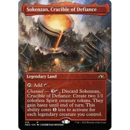 Kamigawa: Neon Dynasty - 415 - Sokenzan, Crucible of Defiance - Rare - C - Foil