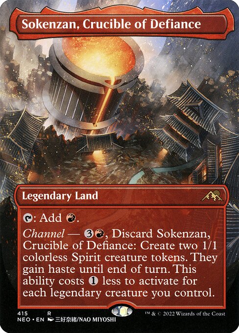 Kamigawa: Neon Dynasty - 415 - Sokenzan, Crucible of Defiance - Rare - C - Foil