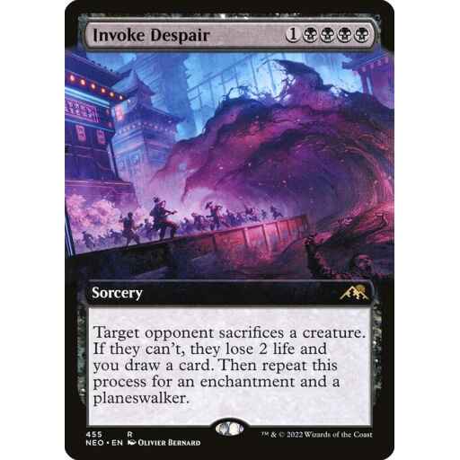 Kamigawa: Neon Dynasty - 455 - Invoke Despair - Rare - B - Foil