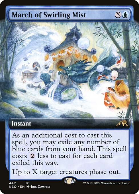 Kamigawa: Neon Dynasty - 447 - March of Swirling Mist - Rare - U - Foil