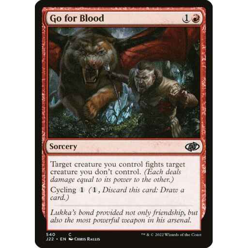 Jumpstart 2022 - 540 - Go for Blood - Common - R - Non-foil