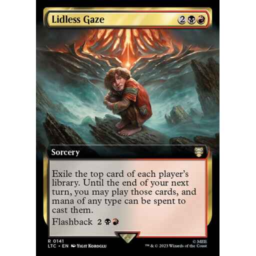 Tales of Middle-earth Commander - 141 - Lidless Gaze - Rare - BR - Non-foil