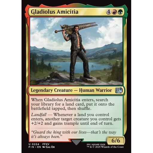 Final Fantasy - 224 - Gladiolus Amicitia - Uncommon - RG - Foil