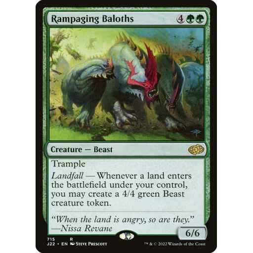 Jumpstart 2022 - 715 - Rampaging Baloths - Rare - G - Non-foil