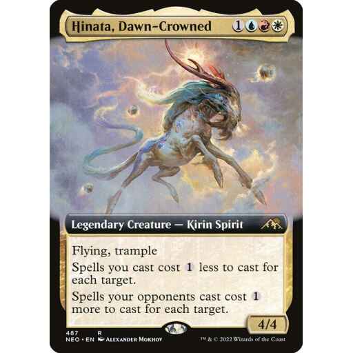 Kamigawa: Neon Dynasty - 487 - Hinata, Dawn-Crowned - Rare - Multi - Foil