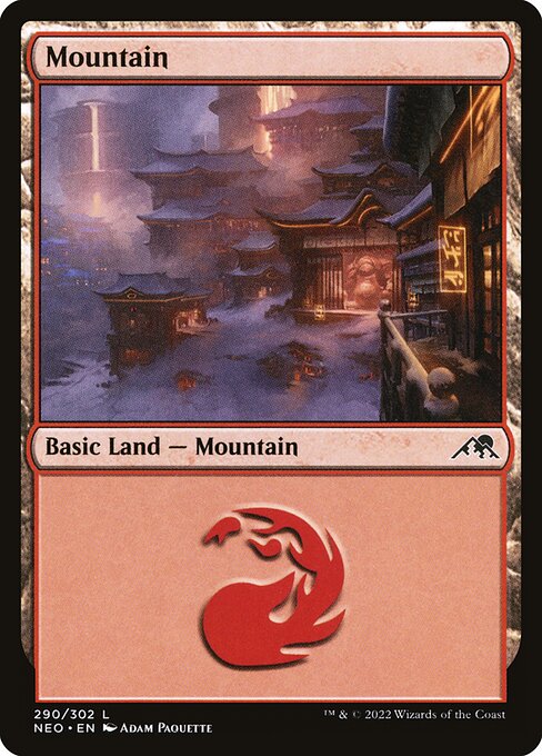 Kamigawa: Neon Dynasty - 290 - Mountain - Common - C - Non-foil