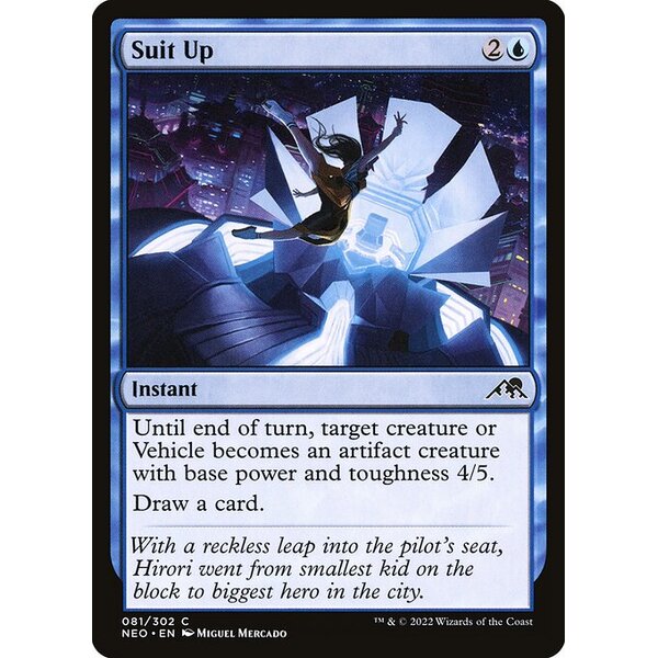Kamigawa: Neon Dynasty - 81 - Suit Up - Common - U - Foil