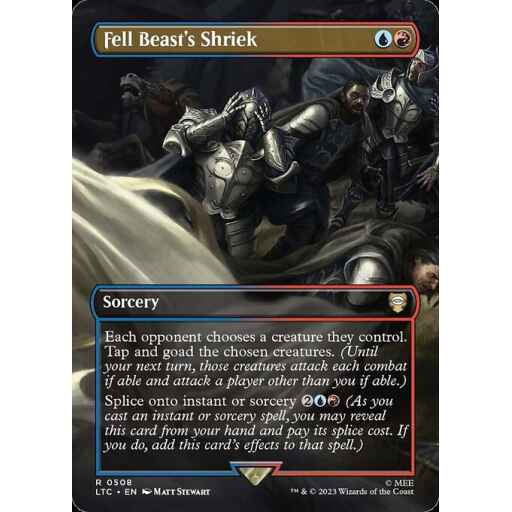 Tales of Middle-earth Commander - 508 - Fell Beast's Shriek - Rare - UR - Non-foil