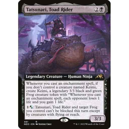 Kamigawa: Neon Dynasty - 461 - Tatsunari, Toad Rider - Rare - B - Foil